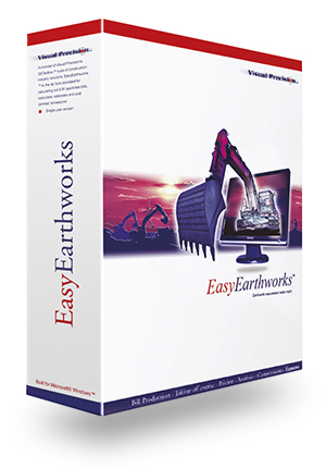 EasyEarthworks cut and fill software product box